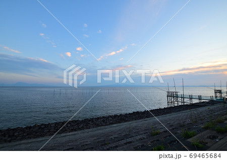 柳川市 有明海夕景 柳川市 有明海夕景 69465684
