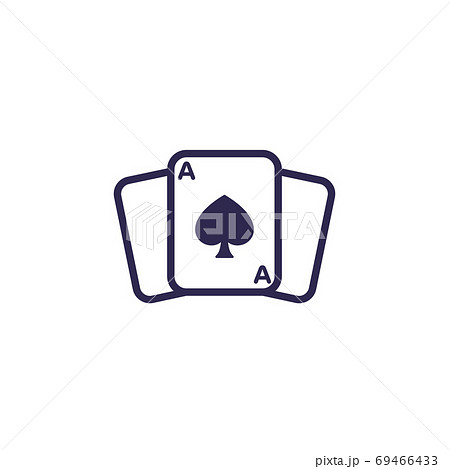 poker icon on white, vector poker icon on white, vector 69466433