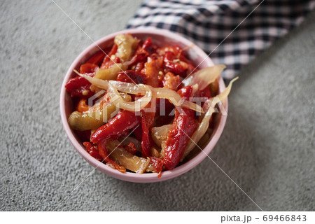 escalivada, typical vegetables dish of Catalonia, Spain 69466843