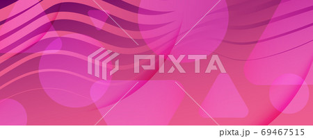 Color Flow Wave. Pink Dynamic Movement. Abstract のイラスト素材 [69467515] - PIXTA