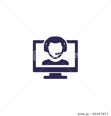 online customer service icon, vector 69467857