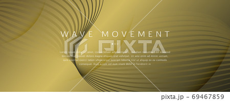 Abstract Vector Curve. Golden Futuristic Landing  69467859