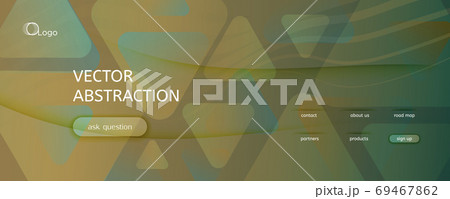 Camouflage Landing Page Design. 3d Flow Lines  69467862