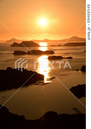 九十九島の夕景 69468349