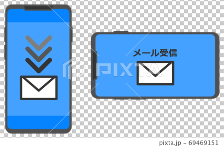 Illustration to check email with smartphone Illustration to check email with smartphone 69469151