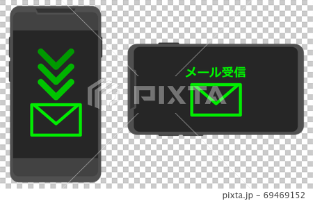 Illustration to check email with smartphone Illustration to check email with smartphone 69469152