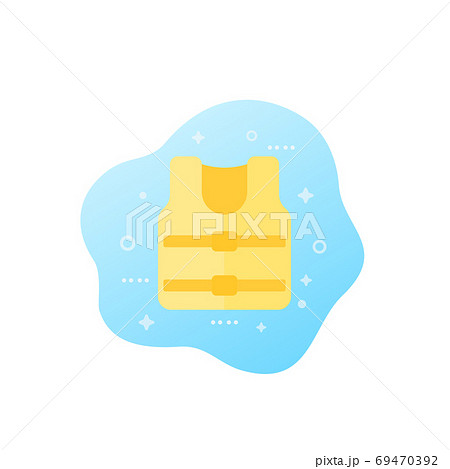 life jacket icon, vector art life jacket icon, vector art 69470392