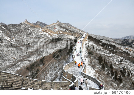 雪の万里の長城 69470400