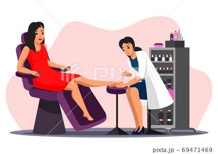 Vector character illustration of beauty salon scene Vector character illustration of beauty salon scene 69471469