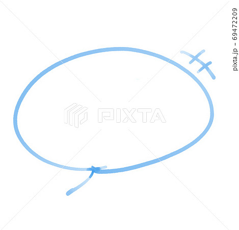 手書きのふきだし素材のイラスト素材