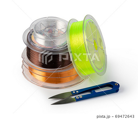 Fishing Line on white background Fishing Line on white background 69472643