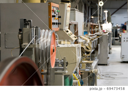equipment for cable production at the factory 69473458