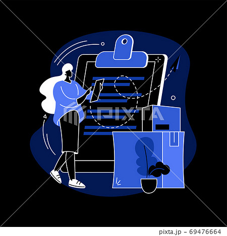 Shipping information abstract concept vector illustration. 69476664