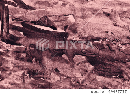 Abstract pink watercolor on paper texture as background Abstract pink watercolor on paper texture as background 69477757
