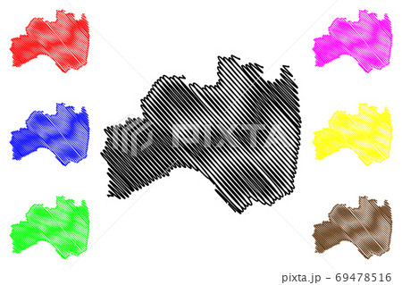 Fukushima Prefecture map vector.... Fukushima Prefecture map vector.... 69478516