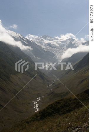 Views Karmadonskoye gorge trail and descended the glacier and mu Views Karmadonskoye gorge trail and descended the glacier and mu 69478978