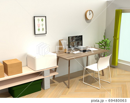 SOHO＿独りオフィスでテレワーク_全景001 69480063