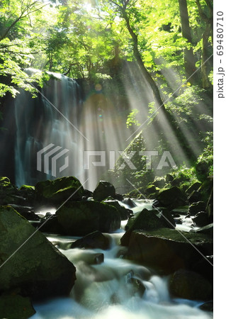 夏の亀田不動滝 69480710