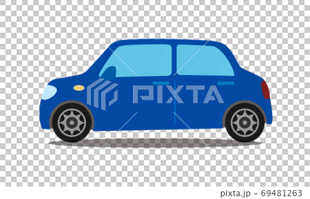 一輛藍色汽車的矢量圖 69481263