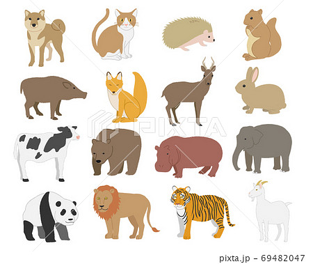 動物イラスト素材セット ベクターのイラスト素材