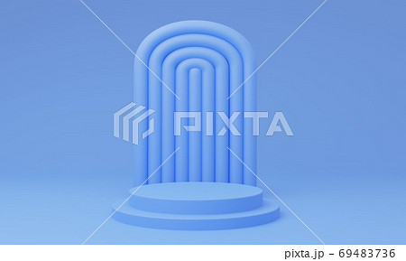 青色台3DCG背景画像 青色台3DCG背景画像 69483736