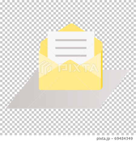 3D illustration to send an email 69484349