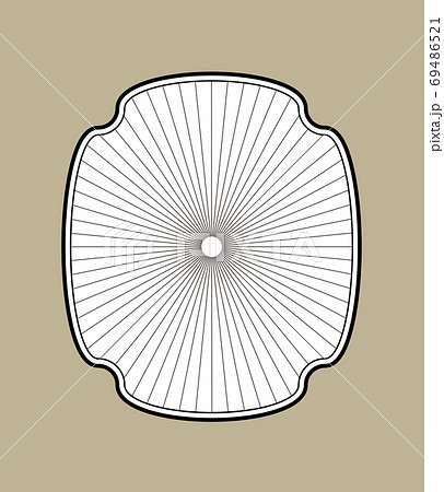 和風モダン フレーム素材のイラスト素材
