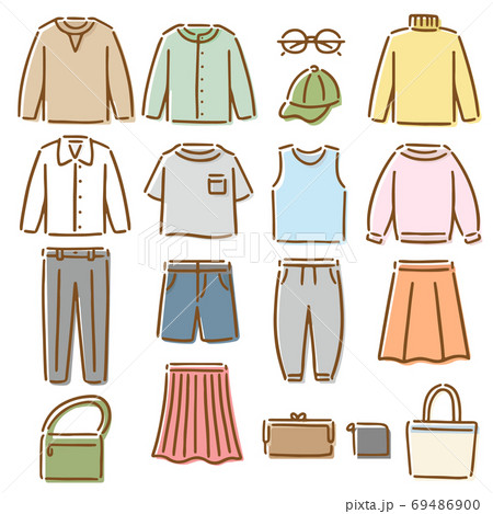 洋服 ファッション イラスト セット 69486900