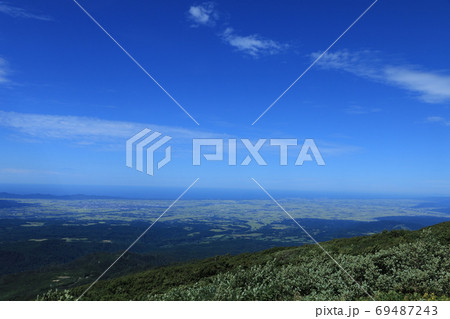 月山八合目からの庄内平野の眺め 69487243