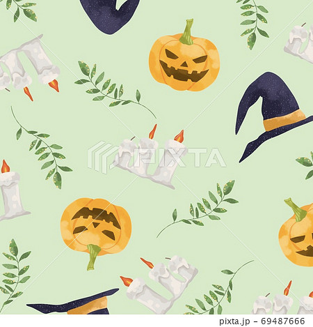 かわいいタッチのハロウィンのイラストのイラスト素材
