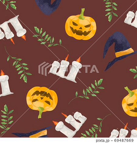 かわいいタッチのハロウィンのイラストのイラスト素材