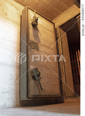 Cold war bunker interior vault door 69488077