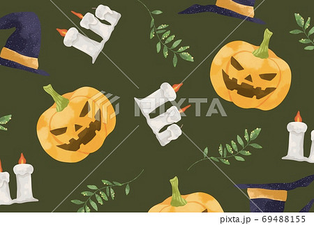 かわいいタッチのハロウィンのイラストのイラスト素材