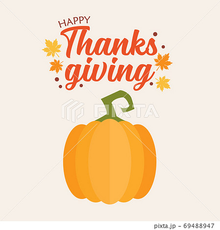 Happy Thanksgiving Pumpkin 69488947