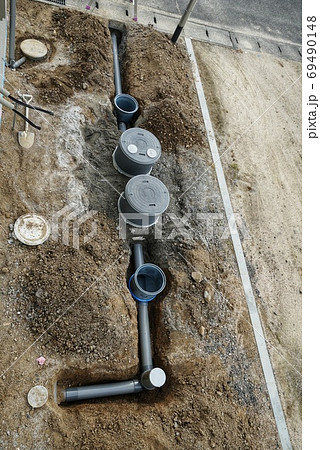 浄化槽の排水工事 69490148
