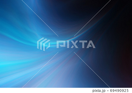 オーロラのようなきれいな光、美しいなめらかな線 69490925