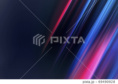 オーロラのようなきれいな光、美しいなめらかな線 69490928