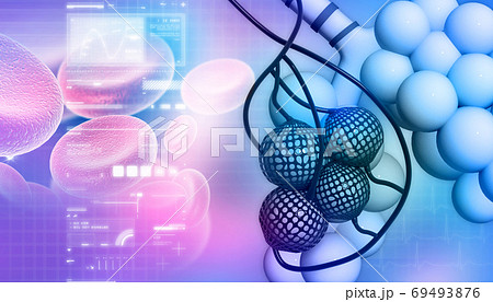 Alveoli in abstract design 69493876