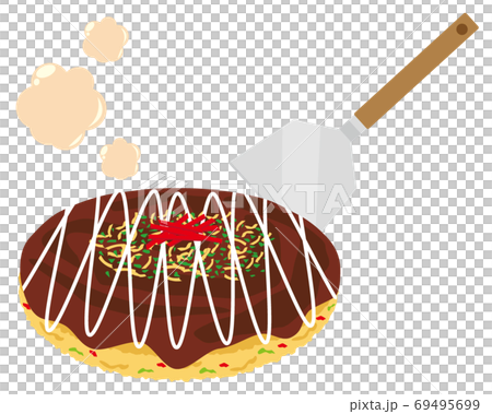 Vector illustration of sauce okonomiyaki 69495699
