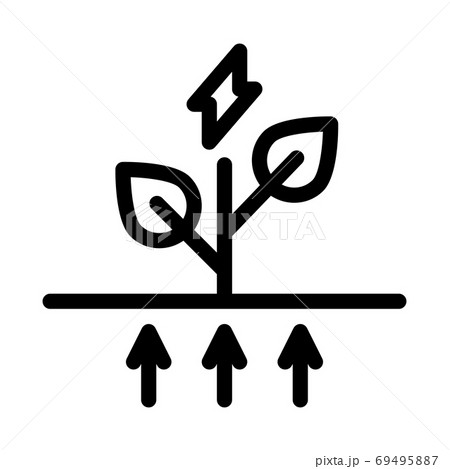 eco energy icon vector outline symbol illustration 69495887