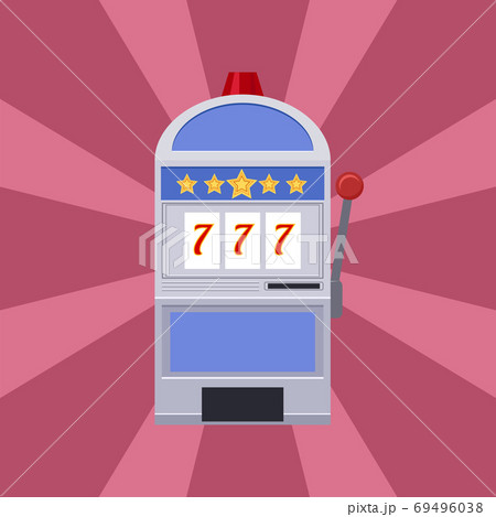 Flat illustrations of Slot machines Flat illustrations of Slot machines 69496038
