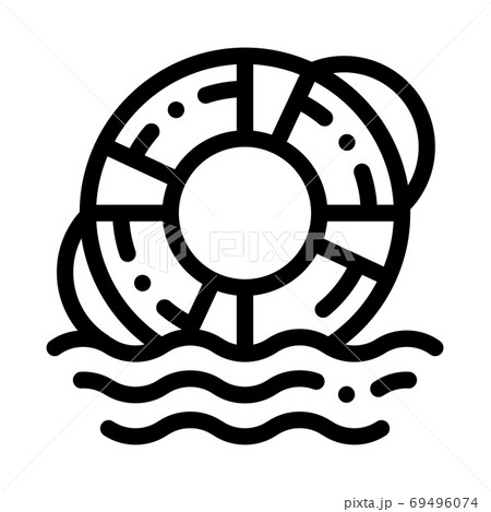 lifebuoy rescue tool icon vector outline illustration lifebuoy rescue tool icon vector outline illustration 69496074
