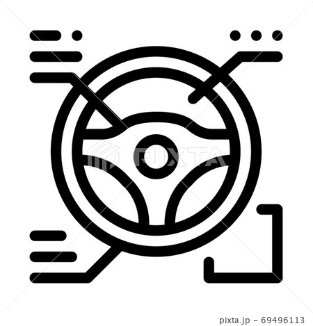 drive wheel characteristics icon vector outline illustration 69496113
