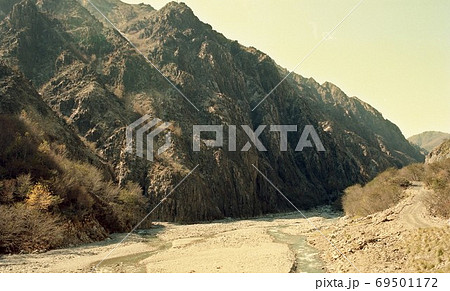 栃木県、日光市、足尾町、足尾、足尾銅山、渡良瀬川、松木沢、古い写真、1998年、平成10年、植林、森 69501172