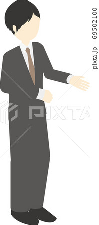 説明をするビジネスパーソン 69502100