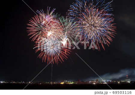 【愛知県田原市】田原祭り・五町合同花火大会 69503116