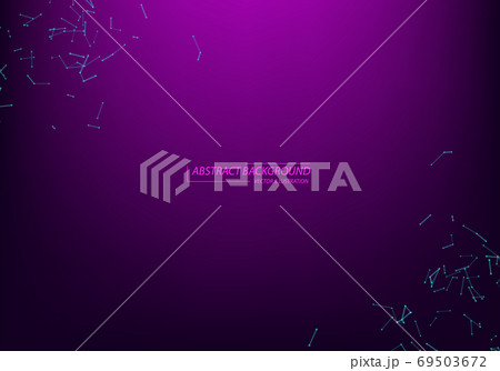 Abstract vector particles and lines. Plexus effect. Futuristic i Abstract vector particles and lines. Plexus effect. Futuristic i 69503672