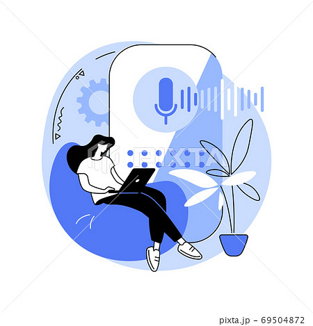 Smart speaker abstract concept vector illustration. Smart speaker abstract concept vector illustration. 69504872