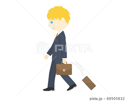 財布を落とす白人男性のイラストのイラスト素材 財布を落とす白人男性のイラストのイラスト素材