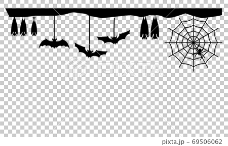 Black Halloween silhouette frame frame vector illustration material Black Halloween silhouette frame frame vector illustration material 69506062